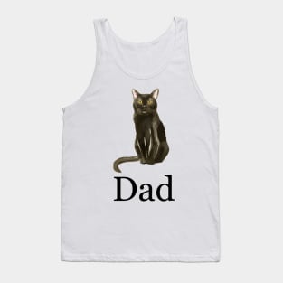 Bombay Cat Dad, Cat Dad Gift, Cat Dad Present, Cat Daddy, Gift for Cat Dad, Gift from the Cat, Present from the Cat Tank Top